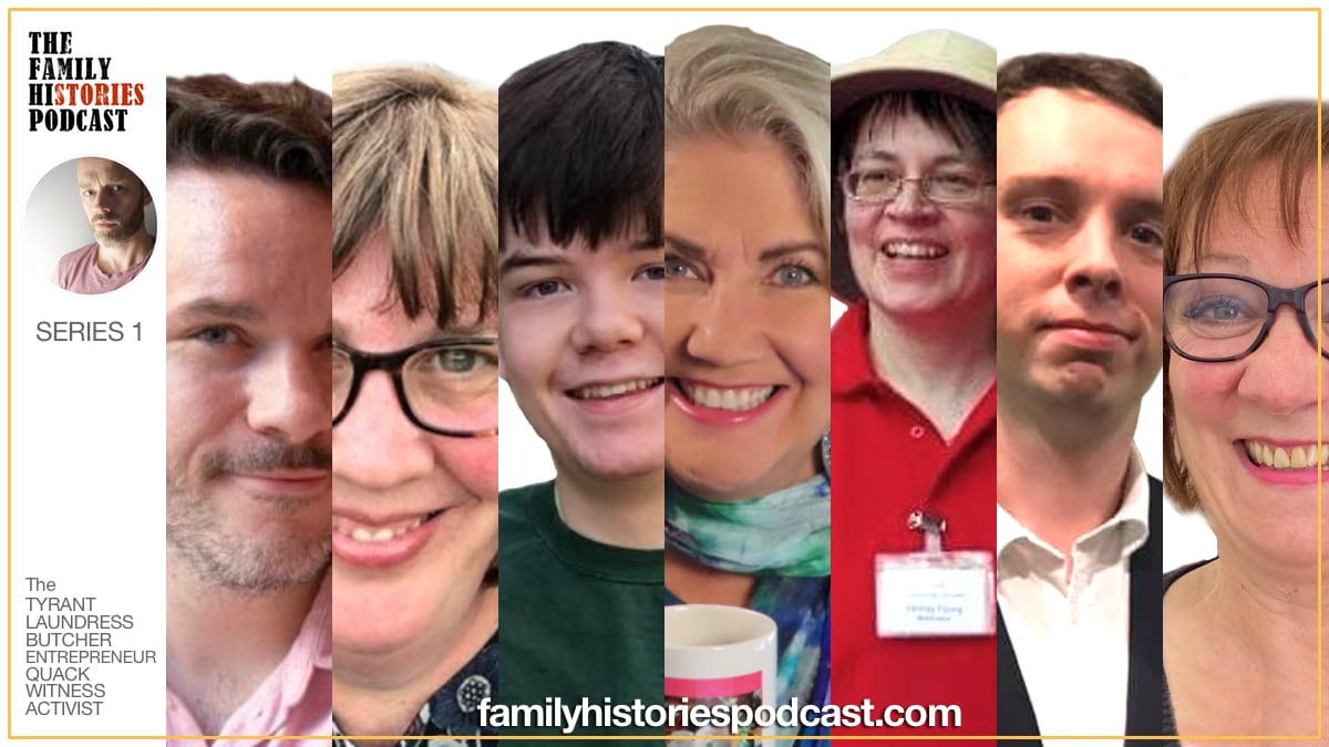 The Family Histories Podcast Series One banner